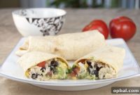 Zesty Tequila Lime Chicken and Black Bean Burritos