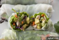 Creamy Avocado Chicken Fresh Rolls