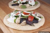 Chargrilled Greek Chicken Pitas with Zesty Tzatziki