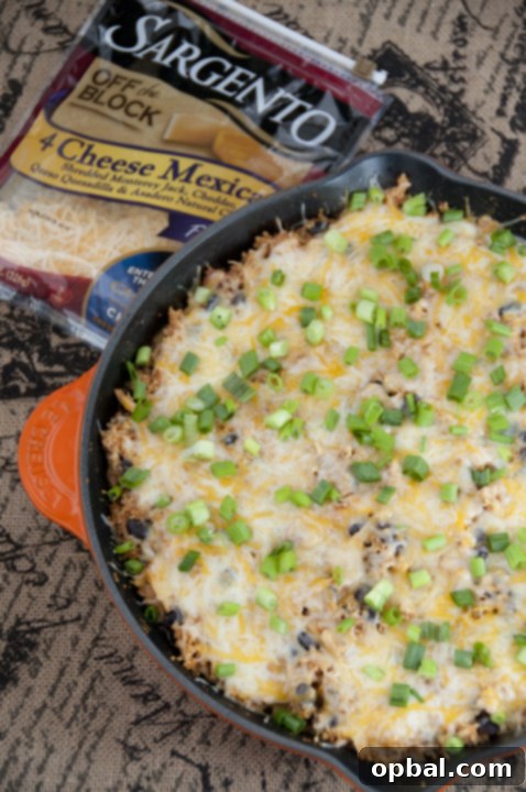 Fiesta Chicken Skillet 3 Southwest Mexican Chicken Recipe made all in one skillet.
