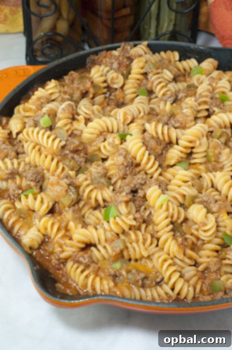 Loaded Sloppy Joe Macaroni and Cheese 2 Cheesy and savory Sloppy Joe Macaroni and Cheese, a quick and easy family meal ready in under 30 minutes, perfect comfort food for any occasion.