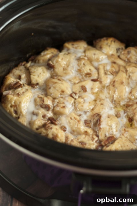 Overnight Cinnamon Bun French Toast Casserole 5 Easy Slow Cooker Crock Pot Cinnamon Bun French Toast for Christmas, Easter, or Thanksgiving mornings. Indulge in gourmet flavor with minimal effort.