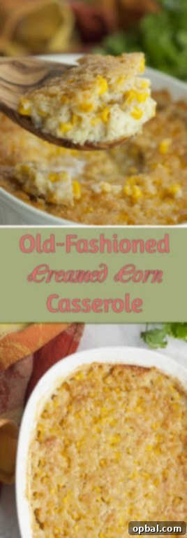 Grandma's Classic Creamed Corn Bake 15 This easy Old-Fashioned Creamed Corn Casserole is a popular, comforting holiday side dish, perfect for Thanksgiving, Christmas, or Easter.