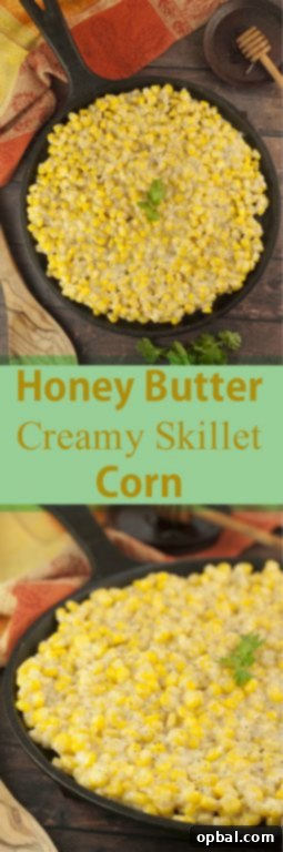 Velvety Honey Butter Skillet Corn 5 Close-up of creamy Honey Butter Skillet Corn, a delicious and easy side dish
