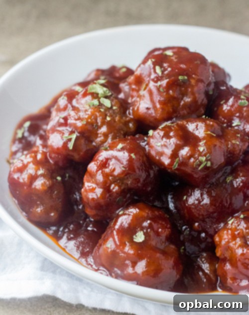 Sweet & Savory Cranberry Meatball Pops 3 This sweet and spicy Cranberry BBQ Cocktail Meatballs recipe is fitting for an easy holiday appetizer or make it into a meal served over rice! These would be a hit for parties, Christmas Eve or New Year's Eve.