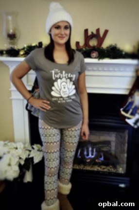 Thanksgiving pregnancy announcement shirt featuring 'Turkey in the Oven' design