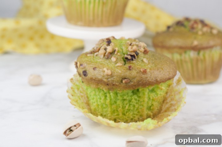 Signature Green Walnut Pistachio Muffins 3 Easy, moist Green Walnut Pistachio Muffins recipe that is great for St. Paddy's day breakfast, dessert, or Easter breakfast and brunch idea! You'll love that special crunch from the nuts on top!