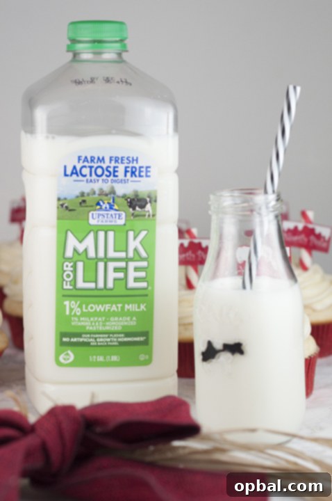 Arctic Snowflake Cupcakes 9 New Upstate Farms Milk for Life Lactose Free Milk, perfect for baking in Rochester, Syracuse, and Buffalo
