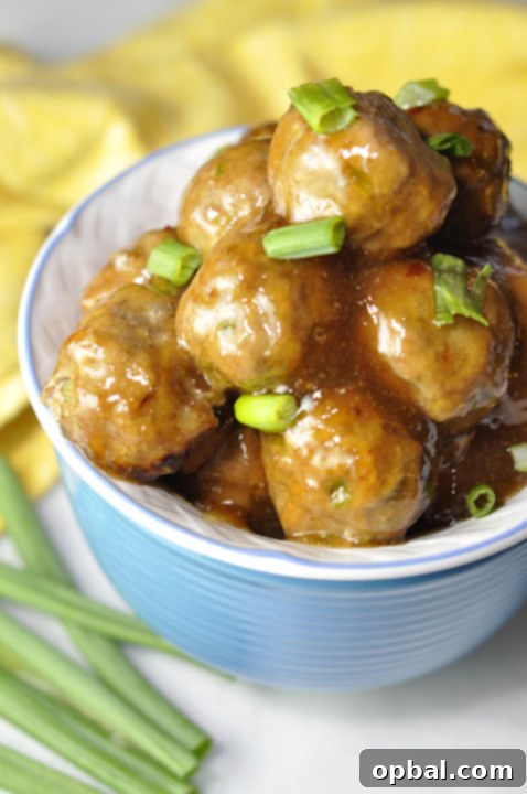 Sun-Kissed Orange Meatballs 2 Baked Orange Meatballs dinner recipe that is also perfect on an appetizer buffet or as a little game day snack with a sweet Asian sauce to nibble on! Great for a crowd!