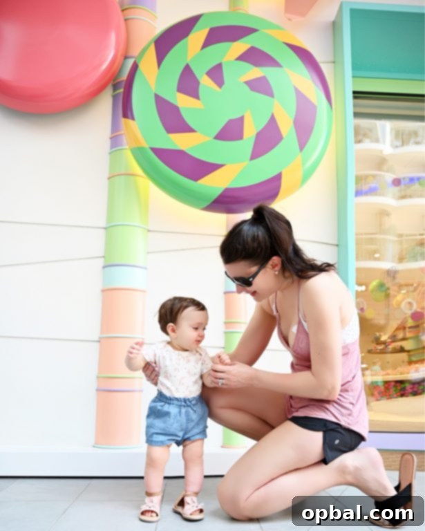 Baby on Board Your Guide to a Family Cruise 6 Royal Caribbean Symphony of the Seas Boardwalk candy shop
