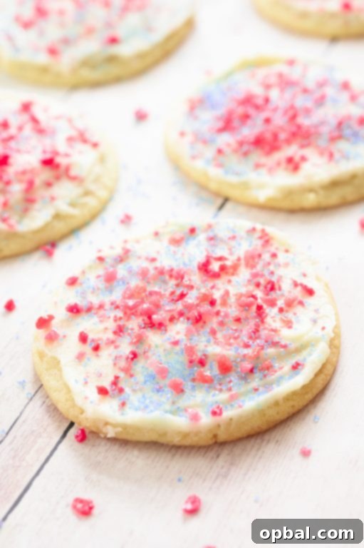 Sparkling Pop Rock Surprises 3 Easy frosted Firecracker Pop Rocks Cookies are such a fun, festive dessert for kids for 4th of July!