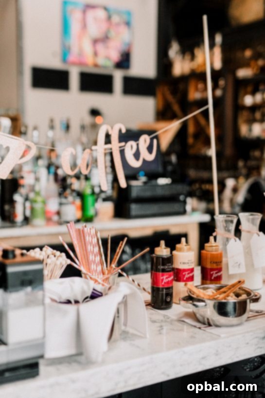 How to Build an Epic Party Coffee Bar 4 My tips and tricks for Setting up a Coffee Bar for your Party! Invite a few freinds over and host a casual coffee bar party right at home or set it up for a large birthday party!