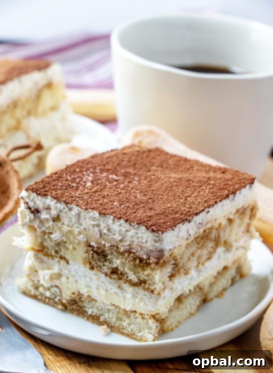 Nonna's Heirloom Tiramisu 2 Classic Grandma's Tiramisu, an authentic Italian coffee dessert perfect for holiday gatherings.