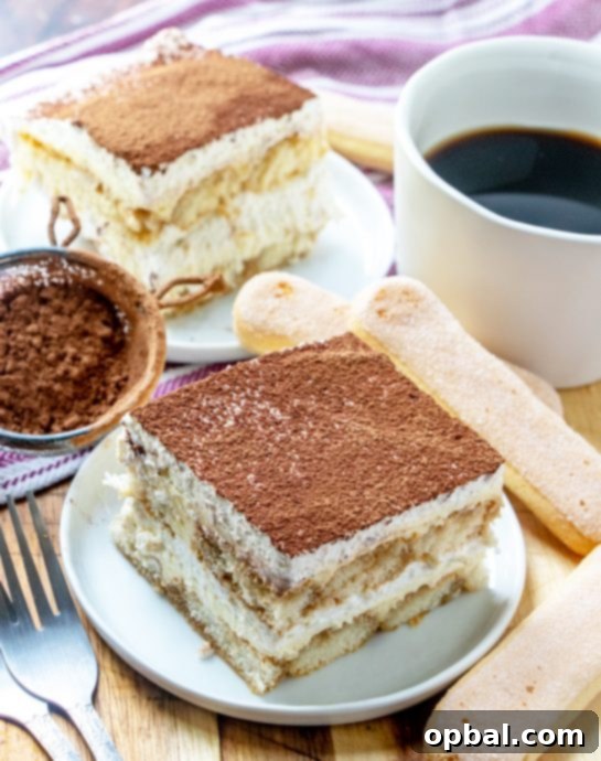 Nonna's Heirloom Tiramisu 7 A close-up of the delicious layers of Grandma's Tiramisu.