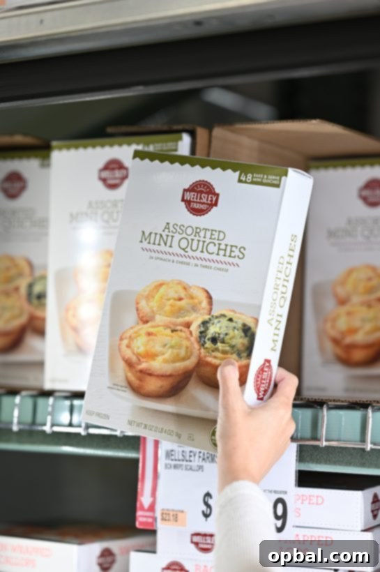 Mini quiche assortment at BJ's Wholesale Club