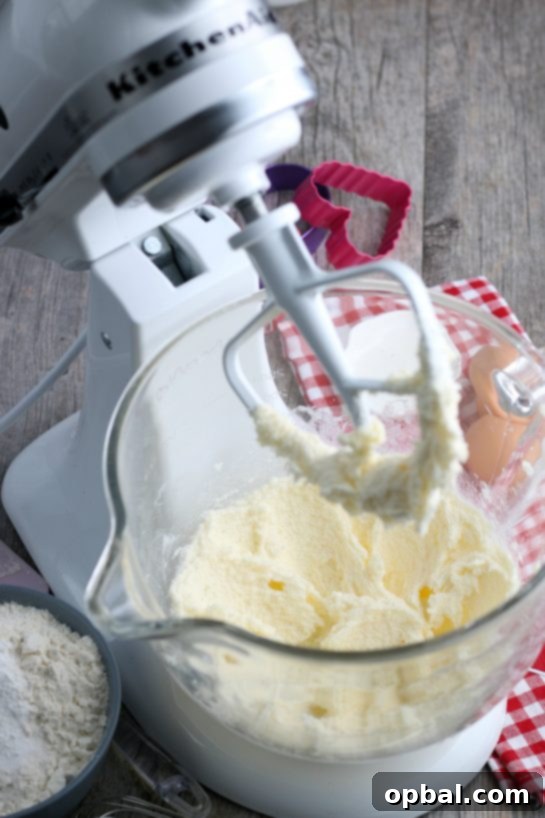 Crafting Edible Love Notes: Decorating Valentine's Conversation Heart Cookies 7 A detailed shot of a stand mixer, actively blending ingredients to create the smooth, consistent batter for our decorated sugar cookies, the foundation for our Valentine's Day creations.
