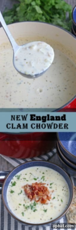 New England's Hearty Clam Bliss 15 Making a delicious and indulgent clam chowder recipe is easier than you think. Homemade clam chowder is filled with all the tasty textures and flavors you’d expect, tender potatoes and clams alongside the salty bacon to create the perfect balance.