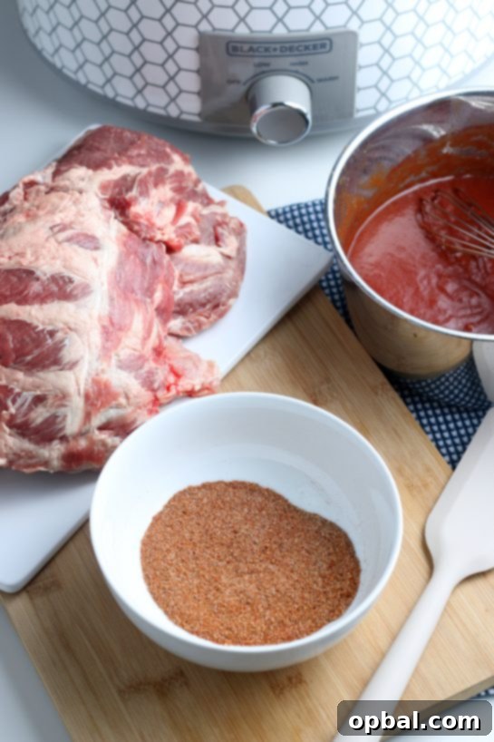 Applying a generous coating of dry rub to the raw ribs, ensuring deep flavor from the initial stages of slow cooking.