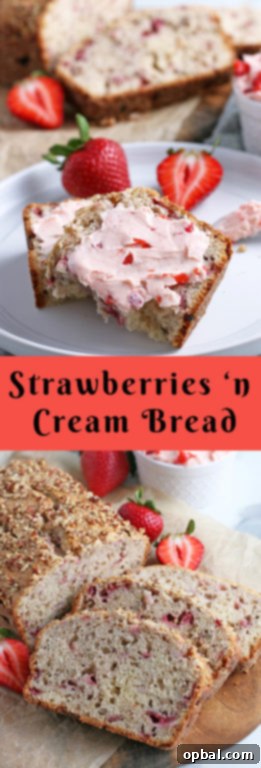 Luscious Strawberry Cream Bread 17 A final close-up of a slice of the ultra moist strawberry bread, showcasing its tender texture.