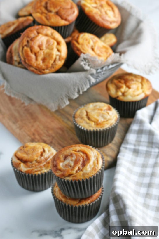 Spiced Pumpkin Cream Cheese Swirl Muffins 9 All ingredients ready to make the easy cream cheese swirl for pumpkin muffins.