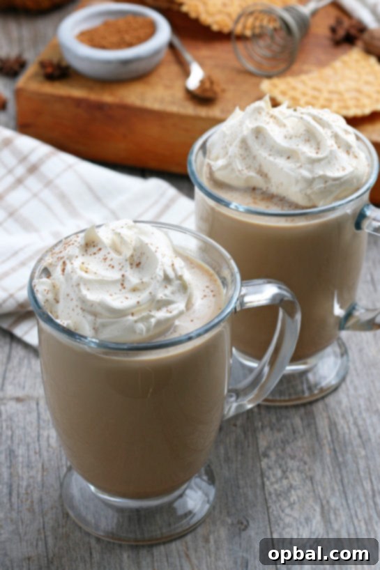 Cozy Autumn Pumpkin Spice Latte 3 Finished Homemade Pumpkin Spice Latte recipe ready to serve for Thanksgiving or Halloween
