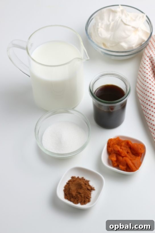 Cozy Autumn Pumpkin Spice Latte 5 Ingredients used to make my Homemade Pumpkin Spice Latte recipe