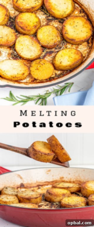 Velvet Roasted Potatoes 17 A festive holiday table setting featuring a small bowl of melting potatoes, ready to be enjoyed.