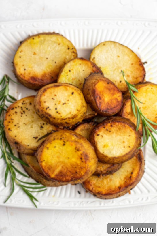 Velvet Roasted Potatoes 7 A vibrant bowl of melting potatoes, ready to be served as a delightful side.