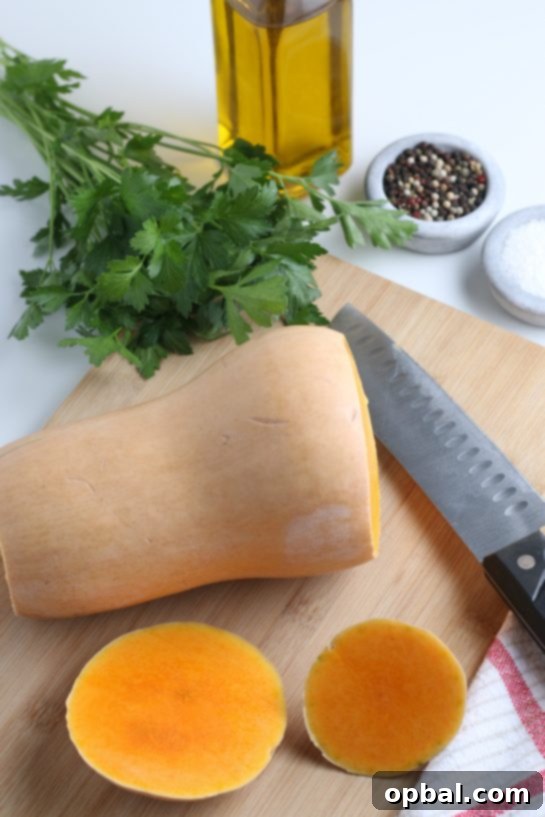 Sweet Caramelized Butternut 4 Ingredients needed to make the roasted butternut squash recipe