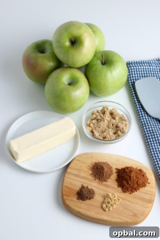 Caramelized Apple Slices 3 Ingredients needed to make the fried apples recipe