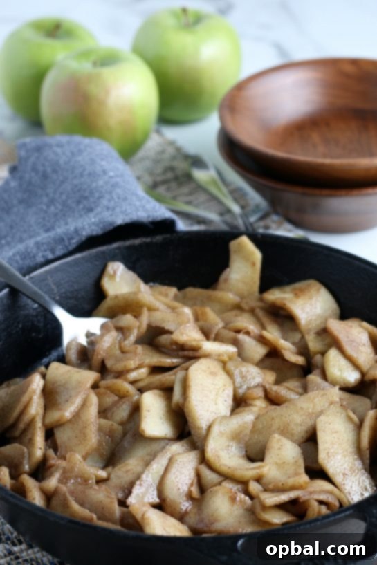 Caramelized Apple Slices 6 Easy Fried Apples are fresh apple wedges cooked up in butter, sugar and cinnamon until soft and browned. An easy side dish for Thanksgiving or dessert option for the fall that always gets the best reviews!