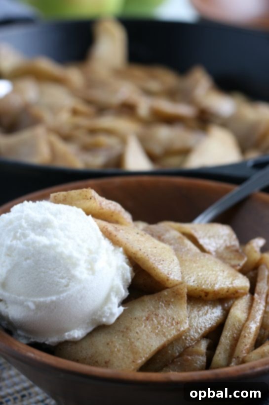 Caramelized Apple Slices 7 Close-up of easy Fried Apples are fresh apple wedges cooked up in butter, sugar and cinnamon until soft and browned. An easy side dish for Thanksgiving or dessert option for the fall that always gets the best reviews!