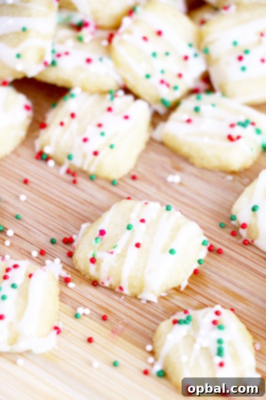 Merry Little Sugar Cookies 14 Iced Christmas Sugar Cookie Bites recipe for Christmas cookie trays or edible gift idea for the holidays!
