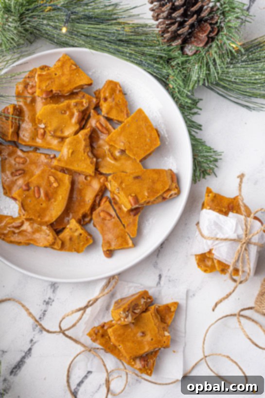 Quick Microwave Peanut Brittle 4 Perfect golden brown Microwave Peanut Brittle recipe is the perfect sweet & salty treat for the holidays with the perfect crunch and sheen! A great edible gift for the holidays!