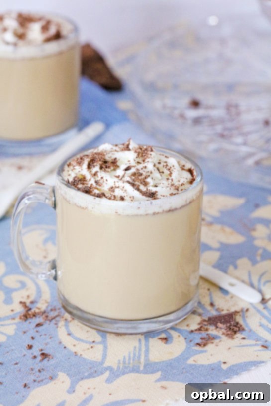 Effortless Iced Coffee Punch 11 A festive punch bowl overflowing with creamy coffee punch, perfect for holiday gatherings or a celebratory New Year's toast.
