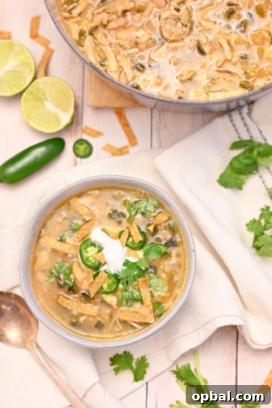 Creamy White Chicken Chili 6 Warm, comforting White Chicken Chili, perfect for a cozy dinner or gathering