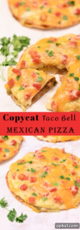 DIY Taco Bell Mexican Pizza Perfection 7 Stacked homemade Mexican Pizzas, showcasing the golden-brown crispy tortillas, melted cheese, and fresh toppings.