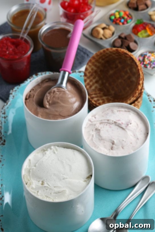Sundae Creation Station 8 Create a budget-friendly Ice Cream Sundae Bar or ice cream social party for any celebration. Perfect for birthdays, graduations, or a casual weekend gathering with friends and family!