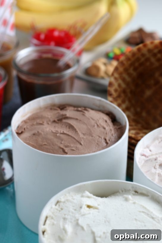 Sundae Creation Station 9 Budget-friendly Ice Cream Sundae Bar or ice cream social party for any celebration! Perfect for birthdays, graduations, or a casual weekend treat for friends and family!