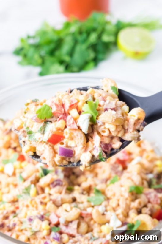 Elote Pasta Salad 2 Mexican Street Corn Pasta Salad, a simple, healthy, and incredibly tasty dish perfect as a side or main course for gatherings or quick weeknight meals, infused with authentic Mexican flavors.
