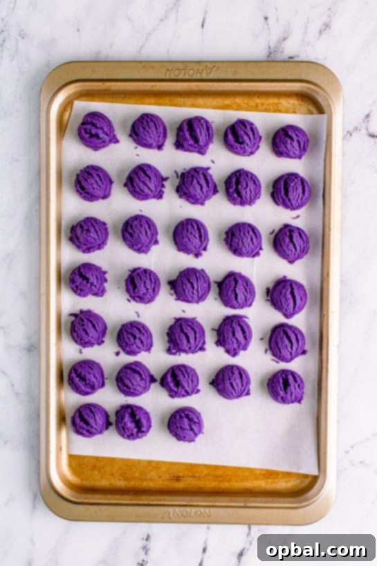 Enchanting Witch Hat Delights 8 Dough balls ready to go for the Halloween Witch Hat Cookies Recipe