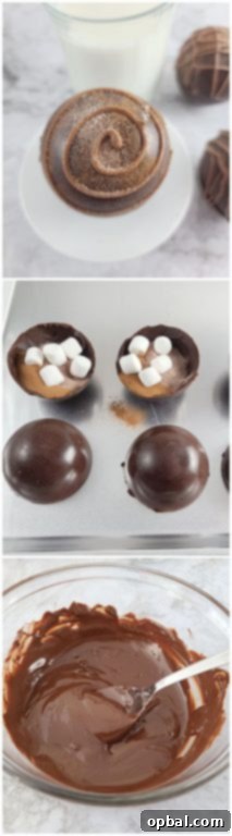 Final presentation of Mocha Hot Chocolate Bombs, showcasing their appealing design and readiness for a warm beverage.
