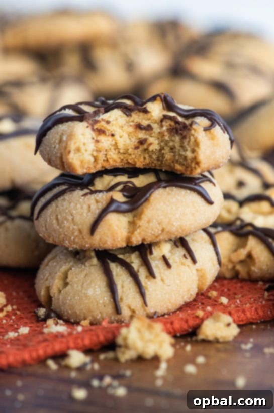 Peanut Butter Pressed Delights 2 Peanut Butter Thumbprint Cookies are a peanut butter lovers favorite cookie recipe and perfect for Christmas cookie exchanges!