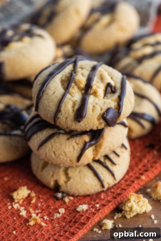 Peanut Butter Pressed Delights 3 Peanut Butter Thumbprint Cookies are a peanut butter lovers favorite cookie recipe and perfect for Christmas holiday cookie exchanges!