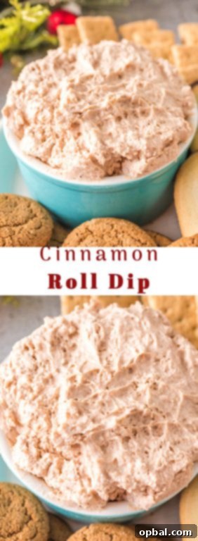 Frosted Cinnamon Roll Dip 16 Easy Cinnamon Roll Dip is a decadent, crazy simple dessert recipe for Christmas or any holiday - even a sweet breakfast idea! It only takes 15 minutes from start to finish!