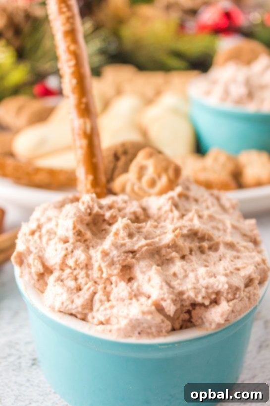 Frosted Cinnamon Roll Dip 8 Cinnamon Roll Dip is a decadent, crazy simple dessert recipe for any holiday or a sweet breakfast idea! It only takes about 15 minutes from start to finish!