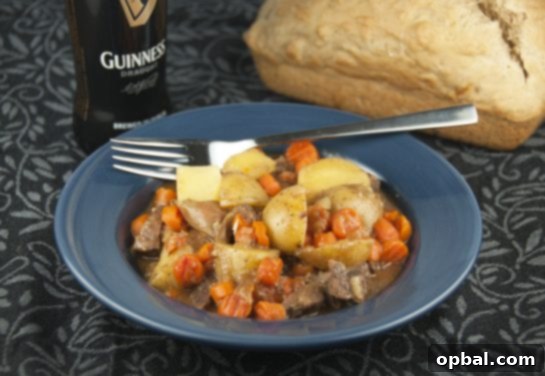 Beyond the Pint: 15+ Guinness-Infused Dishes 13 Guinness Irish Beef Stew Recipe for St. Patrick's Day www.wishesndishes.com