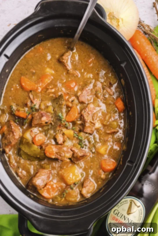 Beyond the Pint: 15+ Guinness-Infused Dishes 3 Crock Pot Slow Cooker Guinness Stew