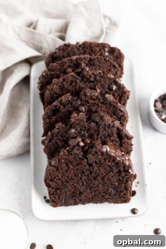 Velvet Chocolate Zucchini Bread 3 Moist and fudgy Chocolate Zucchini Bread recipe is filled with shredded zucchini and no one will be any the wiser since it tastes just like chocolate cake. It’s super delicious and secretly healthy with hidden green veggies.