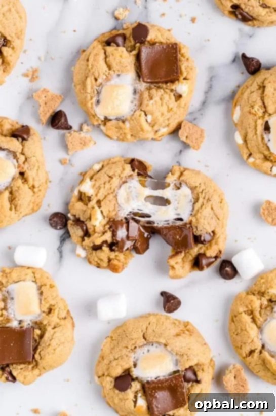 Ultimate S'mores Indulgences 15 This easy Smores Cookie Recipe combines the classic flavors of chocolate, marshmallow and graham crackers into one delicious cookie. To take it to the next level, peanut butter joins the party to create a cookie that your friends and family will rave about!